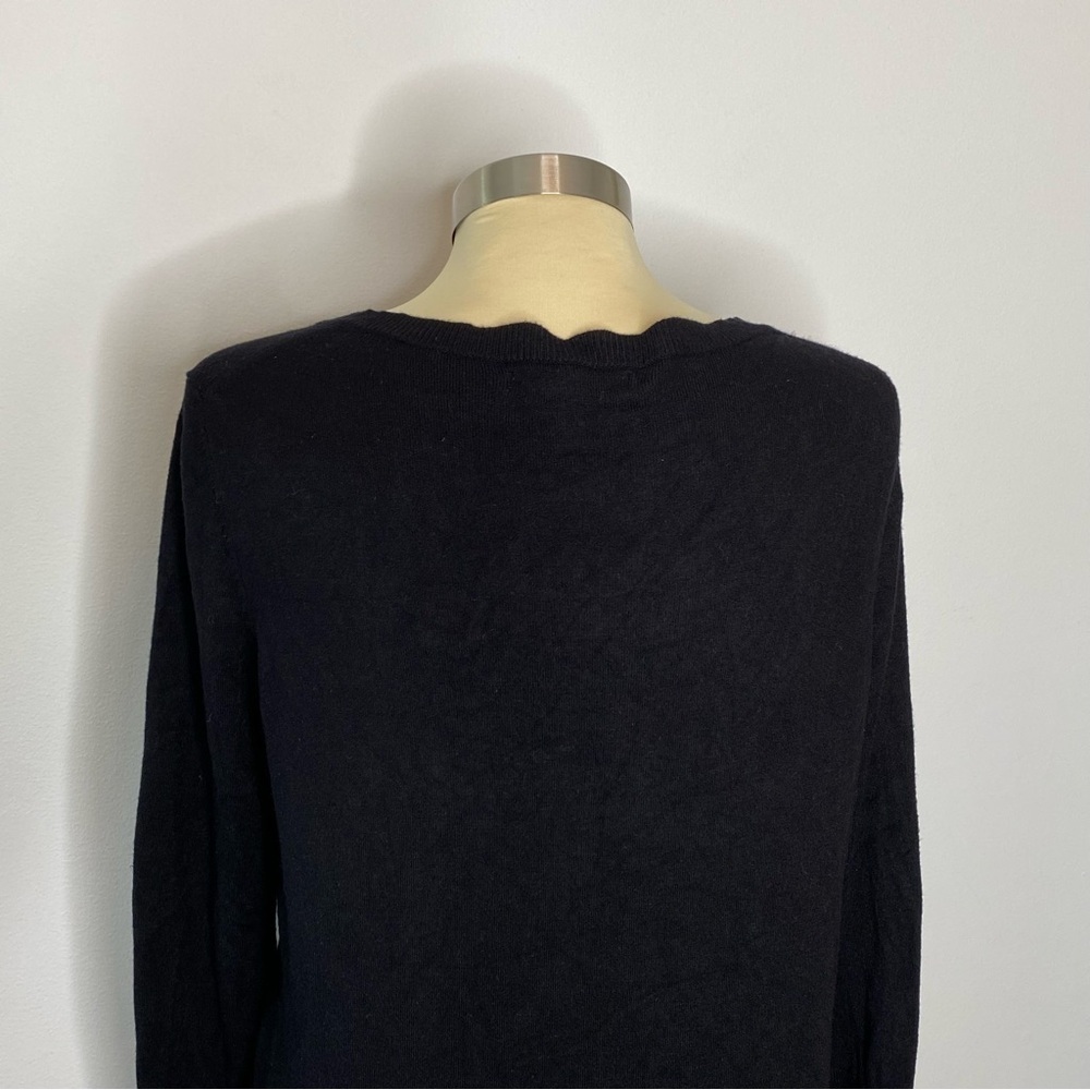 Express Design Studio Black Rhinestone Button Front Cardigan Sweater - Picture 5 of 8